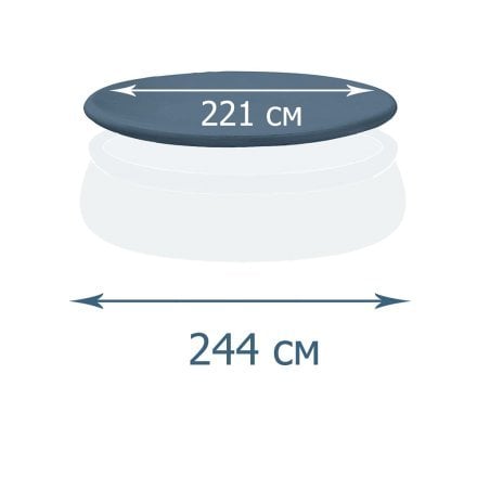 Тент-чохол для надувного басейну Intex 28020, Ø 244 см - 1
