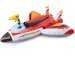 Дитячий надувний плотик для катання Intex 57536 «Літак» з розбризкувачем, 117 х 117 см, червоний - 1