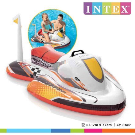 Дитячий надувний плотик для катання Intex 57520 «Скутер», 117 х 77 см - 4