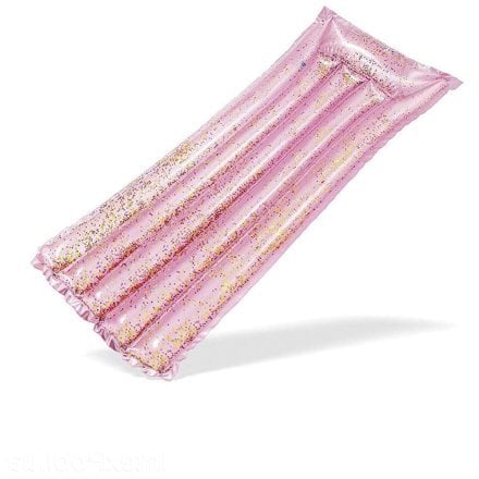 Пляжний надувний матрац з підголівником Intex 58720 «Рожевий Блиск», 170 х 53 х 15 см - 1