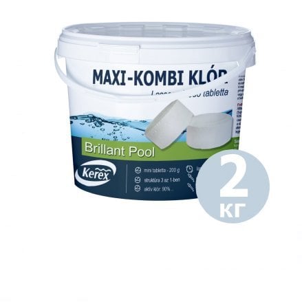 Таблетки для басейну MAX "Комбі хлор 3 в 1" Kerex 80003, 2 кг (Угорщина)