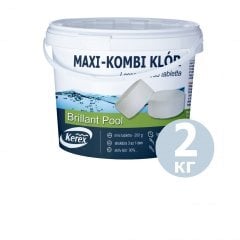 Таблетки для басейну MAX «Комбі хлор 3 в 1»Kerex 80003, 2 кг (Угорщина). Препарат для очищення від слизу