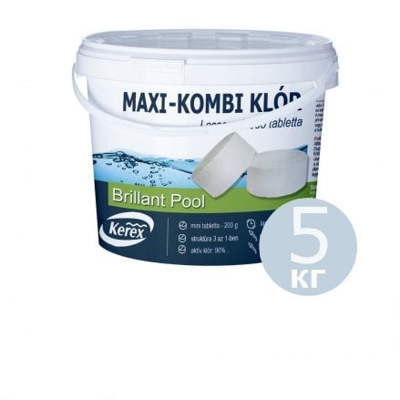 Таблетки для басейну MAX "Комбі хлор 3 в 1" Kerex 80004, 5 кг (Угорщина) - 1