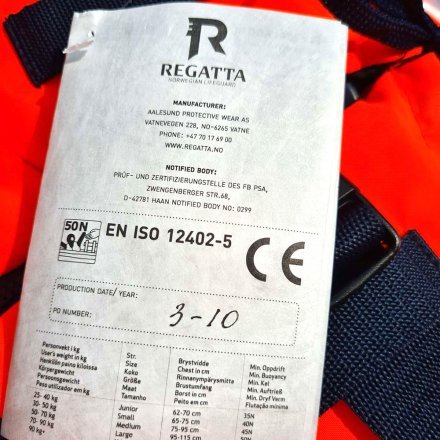 Детский спасательный жилет Regatta 25628, с трусиками, 3-10 кг, оранжевый - 4
