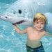 Дитячий надувний пліт для катання Bestway 41405 «Акула», 183 х 102 см - 4