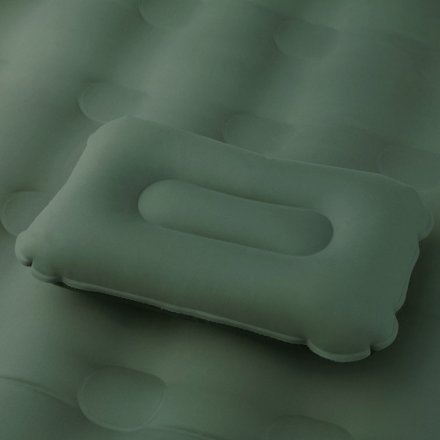 Надувна тканинна подушка Bestway 69034, зелена, 42 х 26 х 10 см - 3