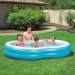 Дитячий надувний басейн Bestway 54117-3, блакитний, 262 х 157 х 46 см, з кульками 10 шт, тентом, підстилкою, насосом - 3