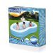 Дитячий надувний басейн Bestway 54117-3, блакитний, 262 х 157 х 46 см, з кульками 10 шт, тентом, підстилкою, насосом - 5