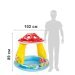 Дитячий надувний басейн Intex 57114-3 «Грибочок», 102 х 89 см, з навісом, кульками 10 шт, тентом, підстилкою, насосом - 3