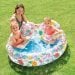 Дитячий надувний басейн Intex 59460-3 «Фрукти», 122 х 25 см, з м\'ячиком та колом, з кульками 10 шт, тентом, підстилкою, насосом - 3