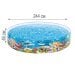 Басейн дитячий каркасний Intex 58472-2 «Океанський риф», 244 х 46 см, з кульками 10 шт, підстилкою - 4