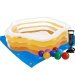 Дитячий надувний басейн Intex 56495-2 «Морська зірка», 183 х 180 х 53 см, жовтий, з кульками 10 шт, підстилкою, насосом - 1