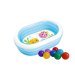 Дитячий надувний басейн Intex 57482-1 «Морські друзі», 163 х 107 х 46 см, з кульками 10 шт - 1