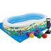Детский надувной бассейн Intex 56490-2 «Райская Лагуна», 262 х 160 х 46 см, с шариками 10 шт, подстилкой, насосом - 1