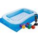 Дитячий надувний басейн Intex 57403-2, 166 х 100 х 28 см, з кульками 10 шт, підстилкою, насосом - 1