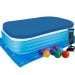 Дитячий надувний басейн Bestway 54009-3 «Сімейний», 305 х 183 х 56 см, з кульками 10 шт, тентом, підстилкою, насосом - 1