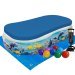 Дитячий надувний басейн Bestway 54118-3 «Океан», 262 х 157 х 46 см, з кульками 10 шт, підстилкою, тентом, насосом - 1