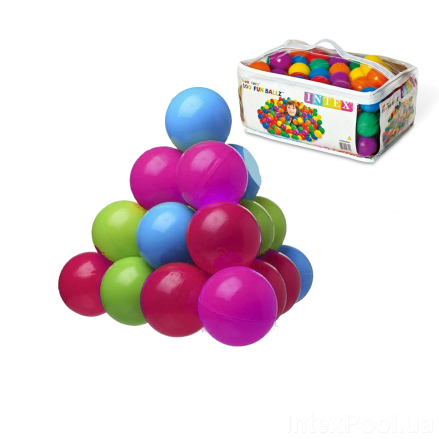 Детские шарики для сухого бассейна Intex 49602, 100 шт - 5