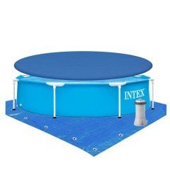 Каркасный бассейн Intex 28205-4, 244 x 51 см (2 006 л/ч, тент, подстилка)