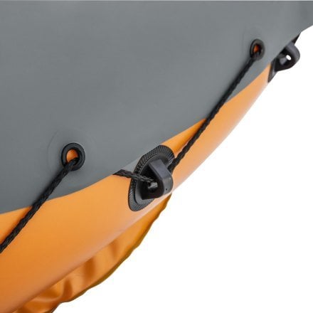 Трехместная надувная байдарка (каяк) Bestway 65132 Lite-Rapid X3 Kayak, 381 см x 100 см, оранжевая (весла, насос) - 20