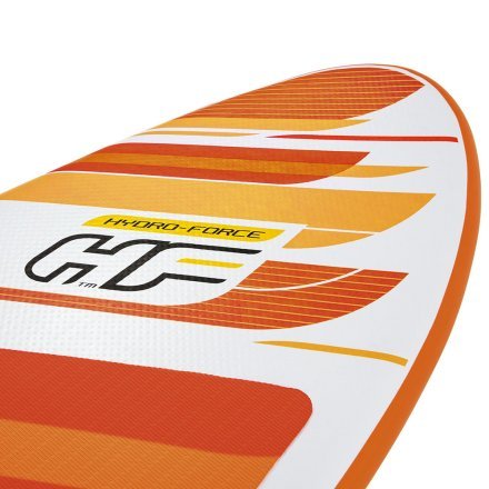 Надувная SUP доска (борд) Bestway 65349, 274 x 76 х 12 см, оранжевая, (весло, ручной насос) - 5