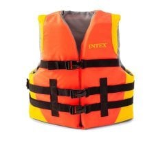 Спасательный жилет взрослый Intex 69681, 40 - 70 кг, оранжевый
