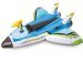 Дитячий надувний плотик для катання Intex 57536 «Літак» з розбризкувачем, 117 х 117 см, синій - 1