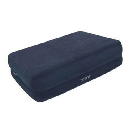Надувная флокированная кровать Intex 66956, синяя, встроенный электронасос, 152 х 203 х 53 см - 1