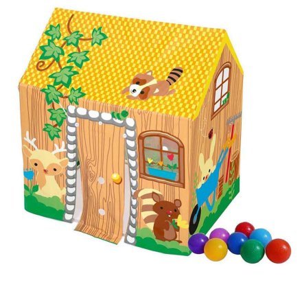 Дитячий ігровий будиночок Bestway 52007-1, 102 х 76 х 114 см, з кульками 10 шт
