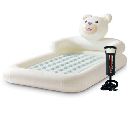 Дитяче надувне ліжко Intex 66814, 114 х 178 х 71 см (71 х 132 х 10 см) з ручним насосом. Односпальне - 1