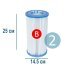 Сменный картридж для фильтр насоса Intex 29005 тип «B» 2 шт, 14.5 х 25 см - 1