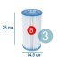 Сменный картридж для фильтр насоса Intex 29005 тип «B» 3 шт, 14.5 х 25 см - 1