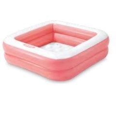 Дитячий надувний басейн Intex 57100, рожевий, 86 х 86 х 25 см