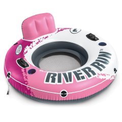 Надувное кресло River Run, серия «Sports», Intex 56824, 135 см, розовое