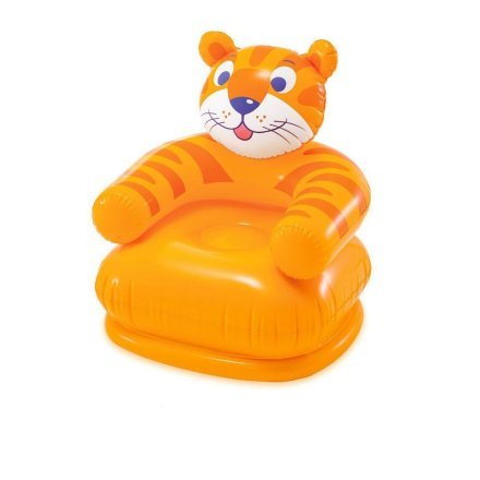Дитяче надувне крісло «Тигр» Intex 68556, 65 х 64 х 74 см, оранжеве - 1