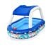 Дитячий надувний басейн Bestway 54370 «Корабль» зі знімним навісом, синій, 213 х 155 х 132 см - 1