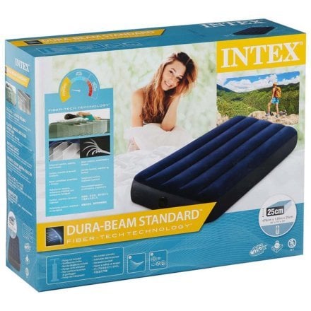 Надувной матрас Intex 64756-3, 76 x 191 x 25 cм, с наматрасником-чехлом, подушкой, насосом. Одноместный - 3