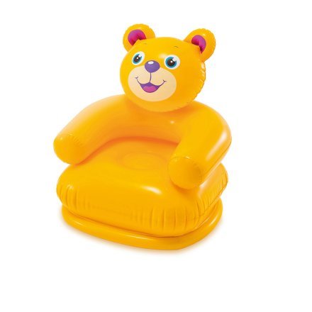 Дитяче надувне крісло «Ведмедик» Intex 68556, 65 х 64 х 74 см, жовте - 1