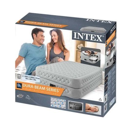 Надувне ліжко Intex 64488-3, 99 х 191 х 51 см, електронасос, наматрацник, подушка. Односпальне - 3