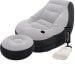 Надувное кресло Intex 68564-2, 130 х 99 х 76 см, с ручным насосом и подушкой, пуфик 64 х 28 см - 1