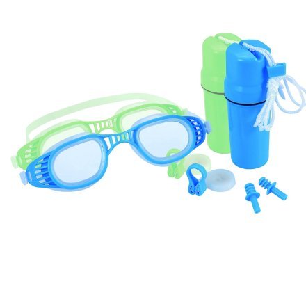 Набір 3 в 1 для плавання Bestway 26002 (окуляри: розмір M, (8+), обхват голови ≈ 52 см, беруші, кліпса для носа, колба) - 1