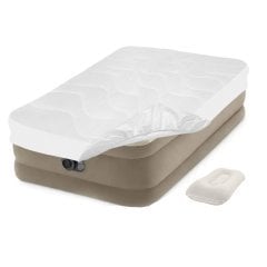 Надувная кровать Intex 64426-3, 99 х 191 х 46 см, встроенный электронасос, наматрасник, подушка. Односпальная