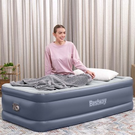 Надувная кровать Bestway 6713G, 97 х 191 х 51 см, встроенный электронасос. Односпальная - 2