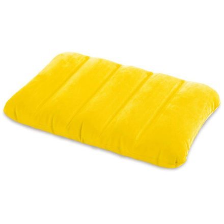 Надувная флокированная подушка Intex 68676, желтая - 1