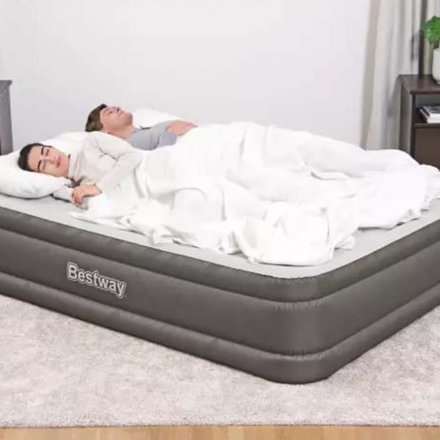 Надувная кровать Bestway 69050 new, 152 х 203 х 46 см, встроенный электрический насос. Двухспальная - 3