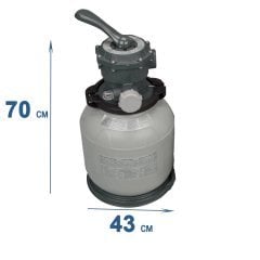 Резервуар для песка (колба) в сборе Intex 99652, 55 кг песка