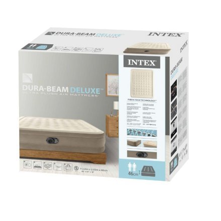 Надувная кровать Intex 64428-2, 152 х 203 х 46 см, встроенный электрический насос, подушки. Двухспальная - 5