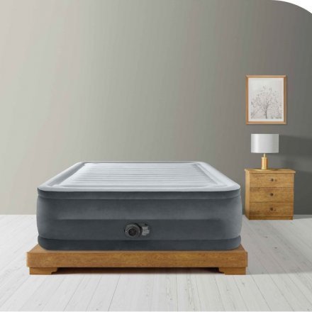 Надувне ліжко Intex 64418-2, 152 х 203 х 56 см, вбудований електронасос, подушки. Двоспальне - 4