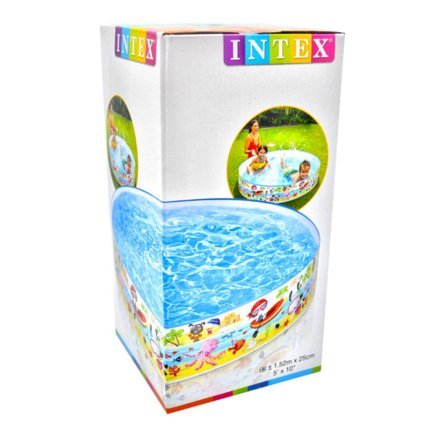 Басейн дитячий каркасний Intex 56451-1 «Пляж на мілководді», 152 х 25 см, з кульками 10 шт. - 3