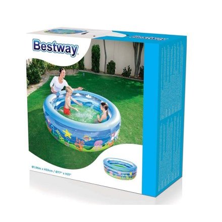 Дитячий надувний басейн Bestway 51029, 196 х 53 см - 3